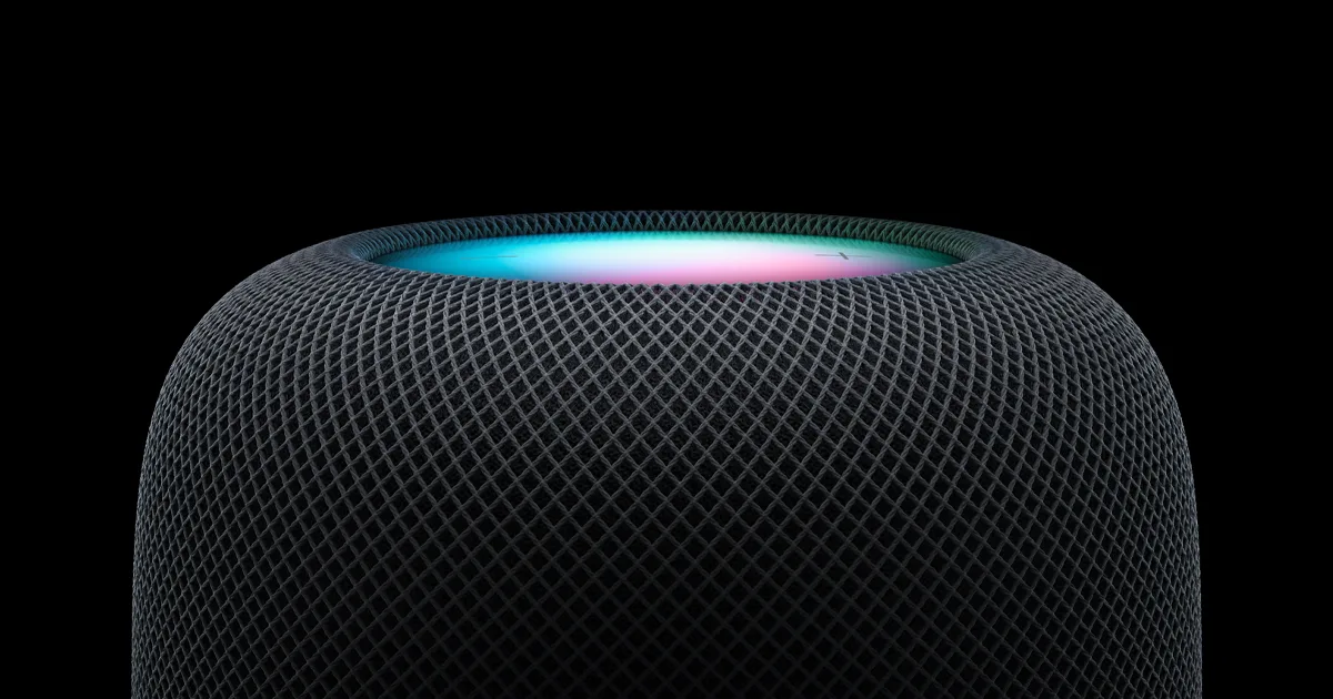 Apple HomePod second generation in white and midnight